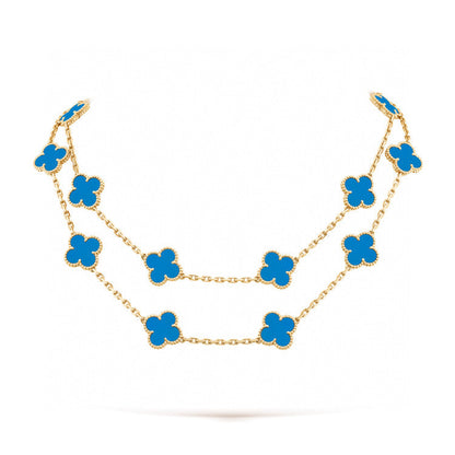 [⭐Reverie Jewels]CLOVER 20 MOTIFS TURQUOISE GOLD