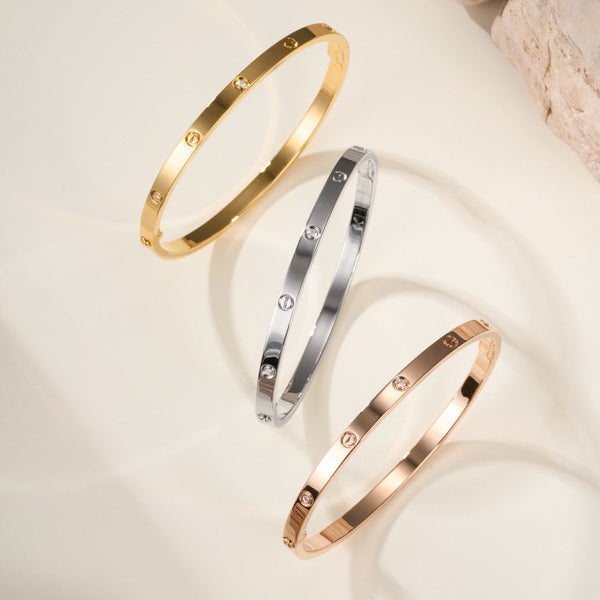 [⭐Reverie Jewels]LOVE BRACELET 3.65MM 6 DIAMONDS