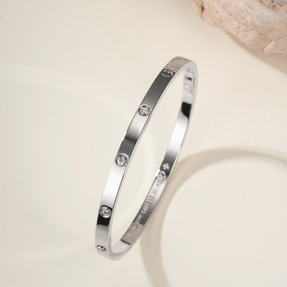 [⭐Reverie Jewels]LOVE BRACELET 3.65MM 6 DIAMONDS