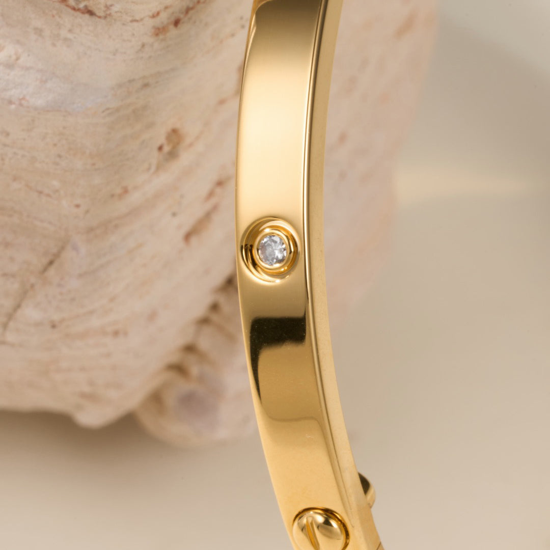 [⭐Reverie Jewels]LOVE BRACELET 3.65MM 6 DIAMONDS
