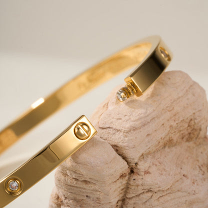 [⭐Reverie Jewels]LOVE BRACELET 3.65MM 6 DIAMONDS