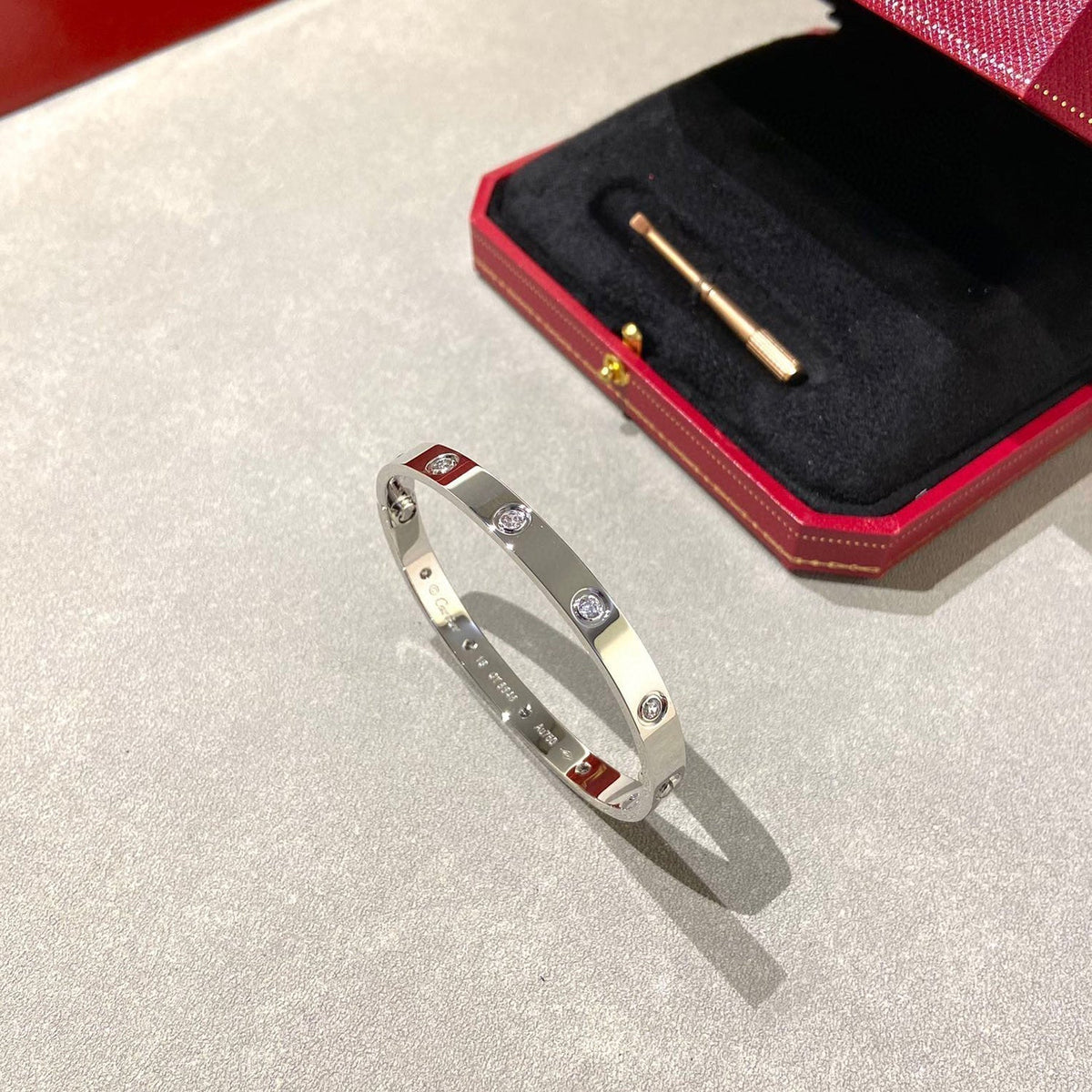 [⭐Reverie Jewels]LOVE BRACELET 6.1MM 10 DIAMONDS