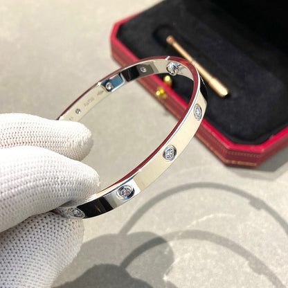 [⭐Reverie Jewels]LOVE BRACELET 6.1MM 10 DIAMONDS
