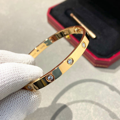 [⭐Reverie Jewels]LOVE BRACELET 6.1MM 10 DIAMONDS