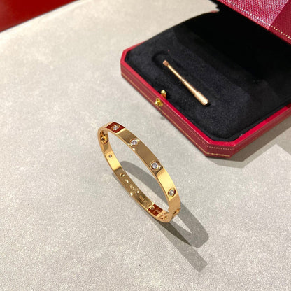 [⭐Reverie Jewels]LOVE BRACELET 6.1MM 10 DIAMONDS
