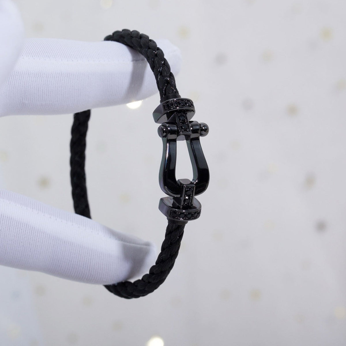 [⭐Reverie Jewels]FORCE LARGE SERIES HORSESHOE BLACK SAMURAI BRACELET