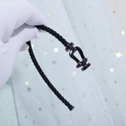 [⭐Reverie Jewels]FORCE LARGE SERIES HORSESHOE BLACK SAMURAI BRACELET