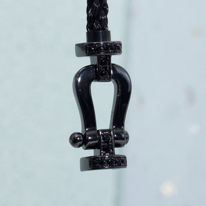 [⭐Reverie Jewels]FORCE LARGE SERIES HORSESHOE BLACK SAMURAI BRACELET