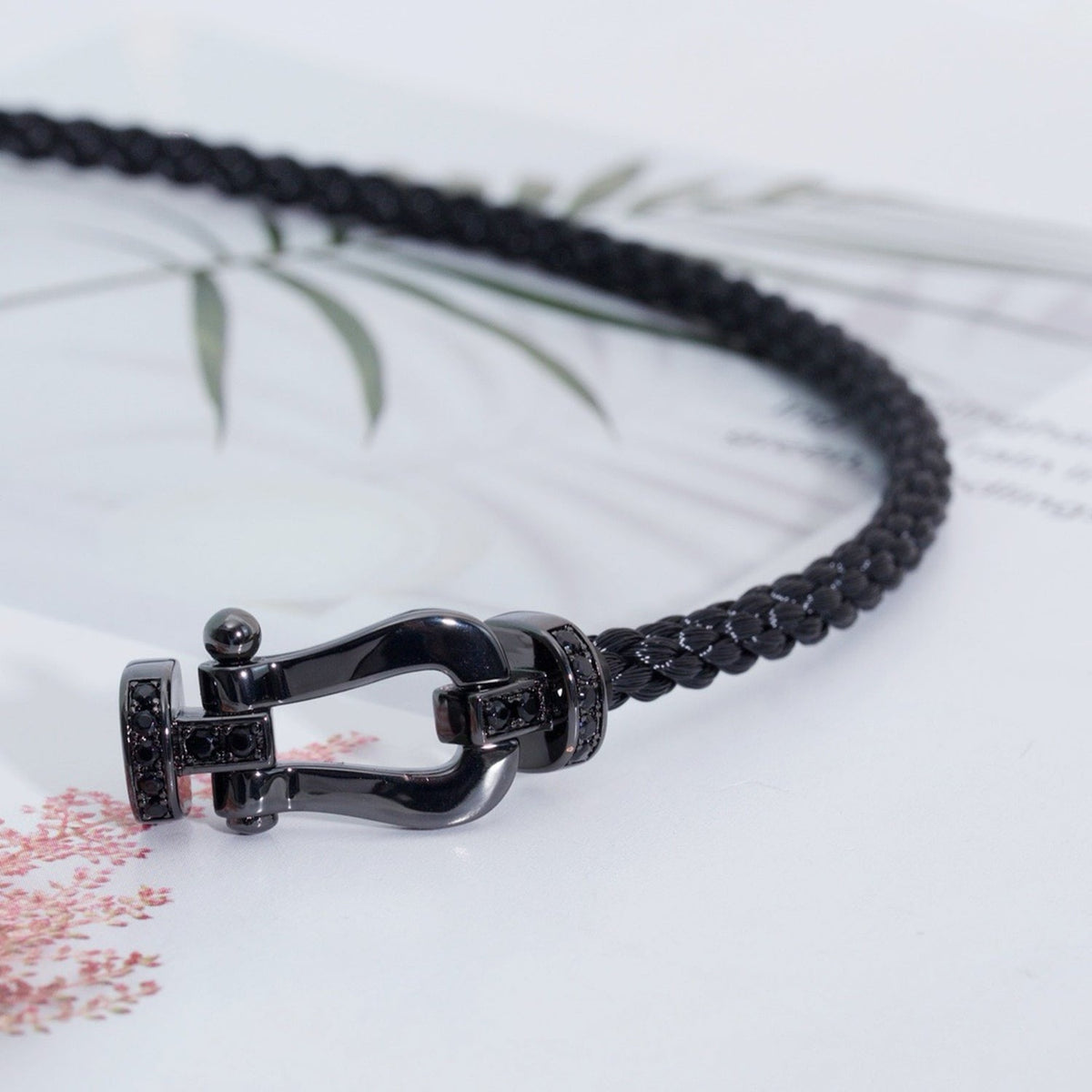 [⭐Reverie Jewels]FORCE LARGE SERIES HORSESHOE BLACK SAMURAI BRACELET