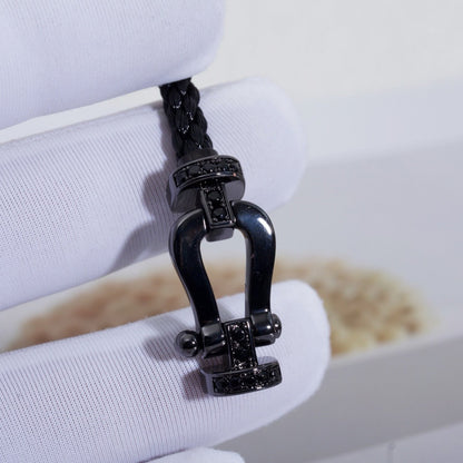 [⭐Reverie Jewels]FORCE LARGE SERIES HORSESHOE BLACK SAMURAI BRACELET