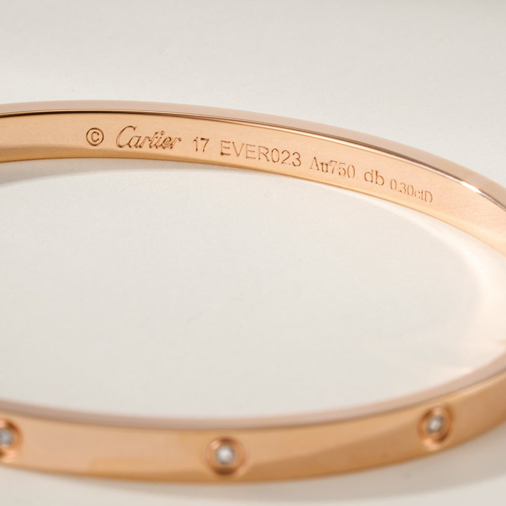 [⭐Reverie Jewels]LOVE BRACELET 3.65MM 10 DIAMONDS