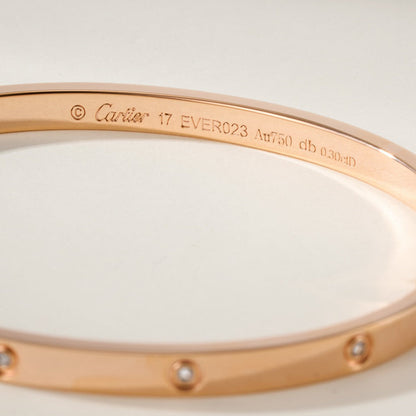 [⭐Reverie Jewels]LOVE BRACELET 3.65MM 10 DIAMONDS