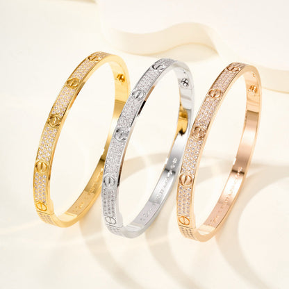 [⭐Reverie Jewels]LOVE BRACELET 4.8MM DIAMOND-PAVED