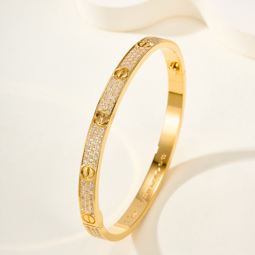 [⭐Reverie Jewels]LOVE BRACELET 4.8MM DIAMOND-PAVED