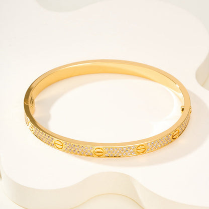 [⭐Reverie Jewels]LOVE BRACELET 4.8MM DIAMOND-PAVED
