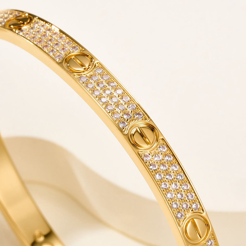 [⭐Reverie Jewels]LOVE BRACELET 4.8MM DIAMOND-PAVED