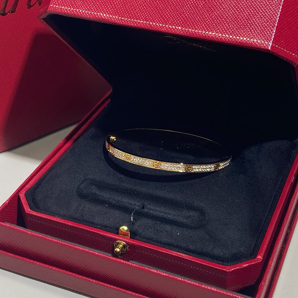 [⭐Reverie Jewels]LOVE BRACELET 3.65MM DIAMOND-PAVED