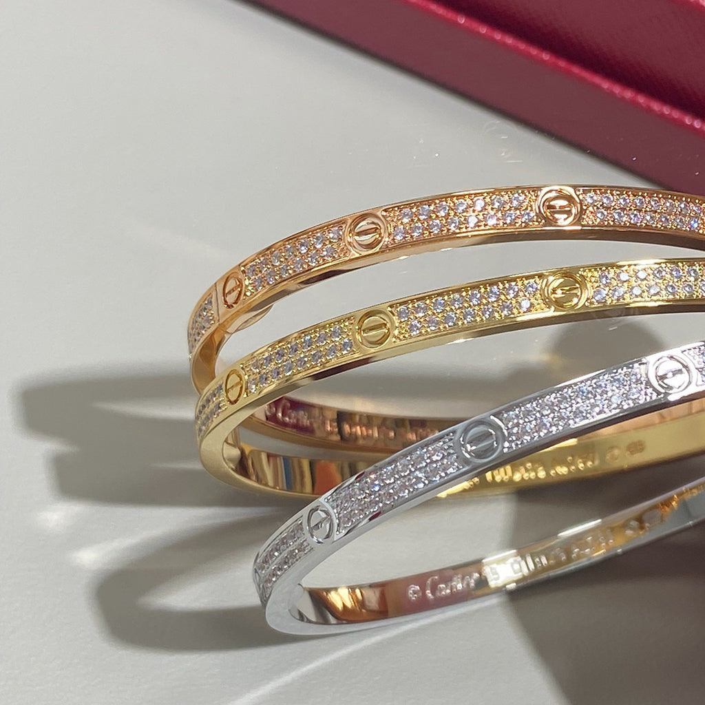 [⭐Reverie Jewels]LOVE BRACELET 3.65MM DIAMOND-PAVED