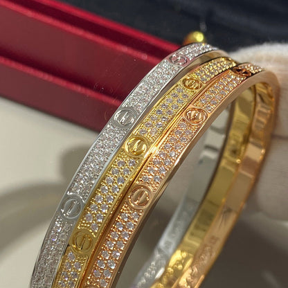 [⭐Reverie Jewels]LOVE BRACELET 3.65MM DIAMOND-PAVED