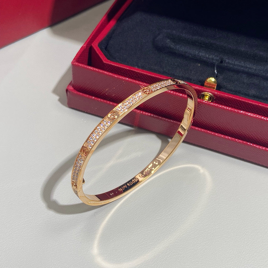 [⭐Reverie Jewels]LOVE BRACELET 3.65MM DIAMOND-PAVED