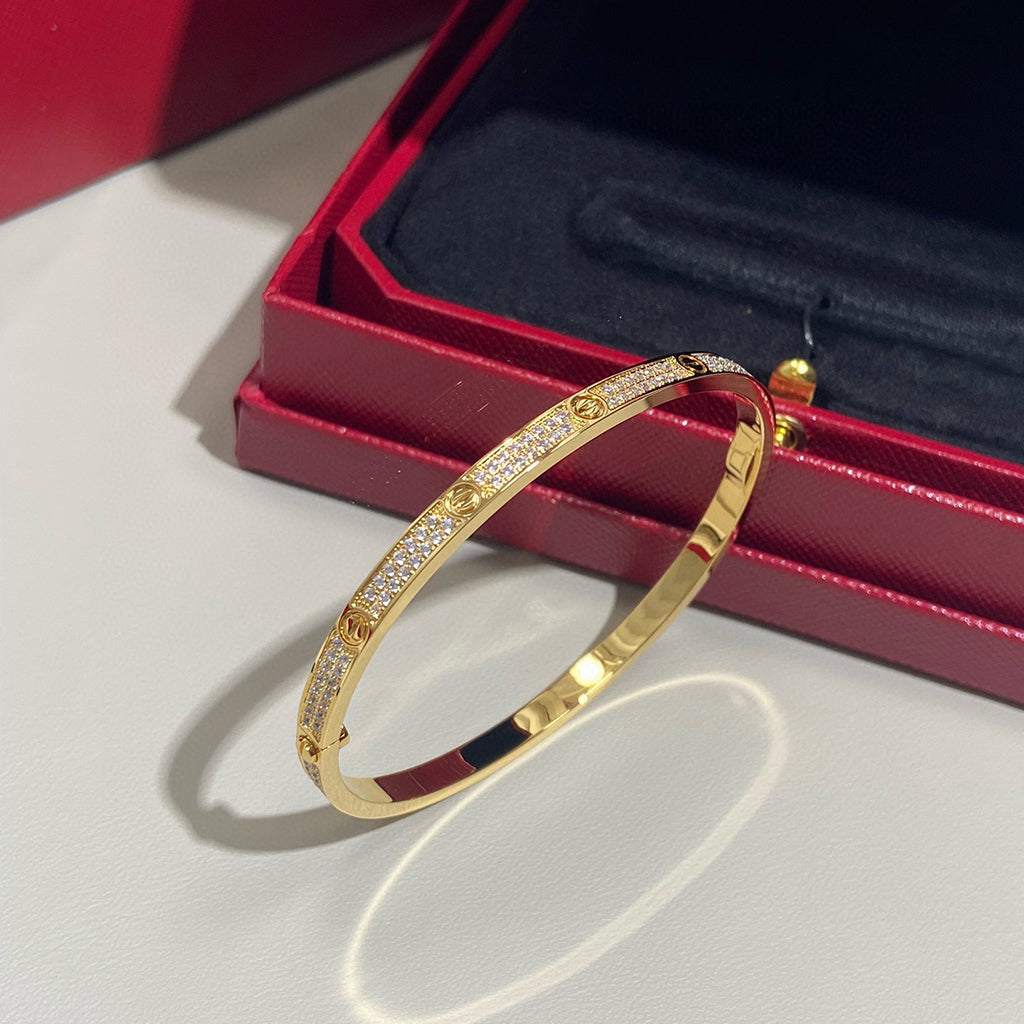 [⭐Reverie Jewels]LOVE BRACELET 3.65MM DIAMOND-PAVED