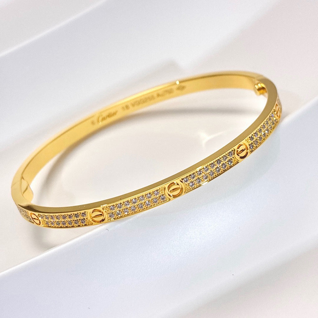 [⭐Reverie Jewels]LOVE BRACELET 3.65MM DIAMOND-PAVED