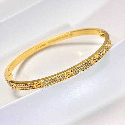 [⭐Reverie Jewels]LOVE BRACELET 3.65MM DIAMOND-PAVED