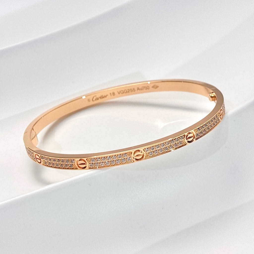 [⭐Reverie Jewels]LOVE BRACELET 3.65MM DIAMOND-PAVED