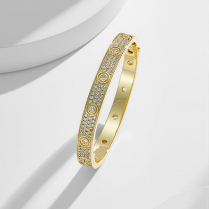 [⭐Reverie Jewels]LOVE BRACELET 6.1MM DIAMOND-PAVED 10 BIG DIAMONDS