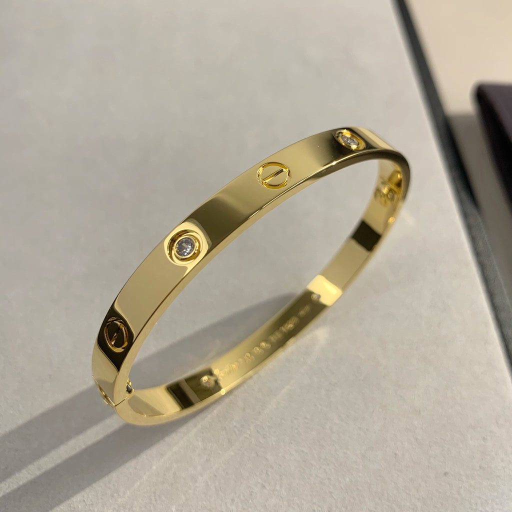 [⭐Reverie Jewels]LOVE BRACELET 6.1MM 4 DIAMONDS