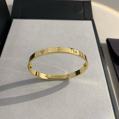 [⭐Reverie Jewels]LOVE BRACELET 6.1MM 4 DIAMONDS