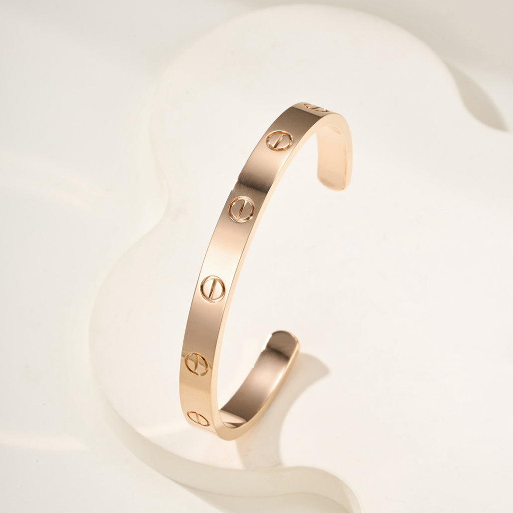 [⭐Reverie Jewels]LOVE BRACELET 6.1MM OPEN CUFF