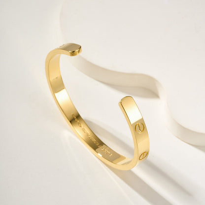 [⭐Reverie Jewels]LOVE BRACELET 6.1MM OPEN CUFF