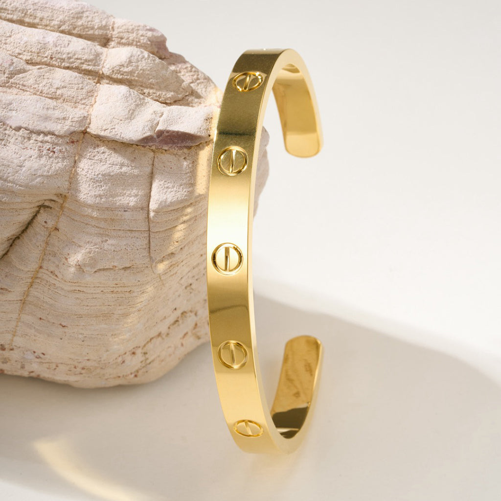 [⭐Reverie Jewels]LOVE BRACELET 6.1MM OPEN CUFF