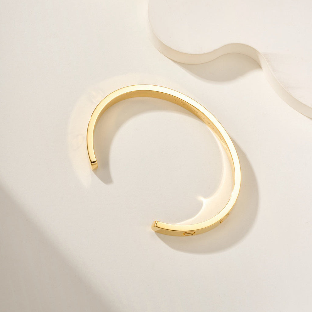 [⭐Reverie Jewels]LOVE BRACELET 6.1MM OPEN CUFF