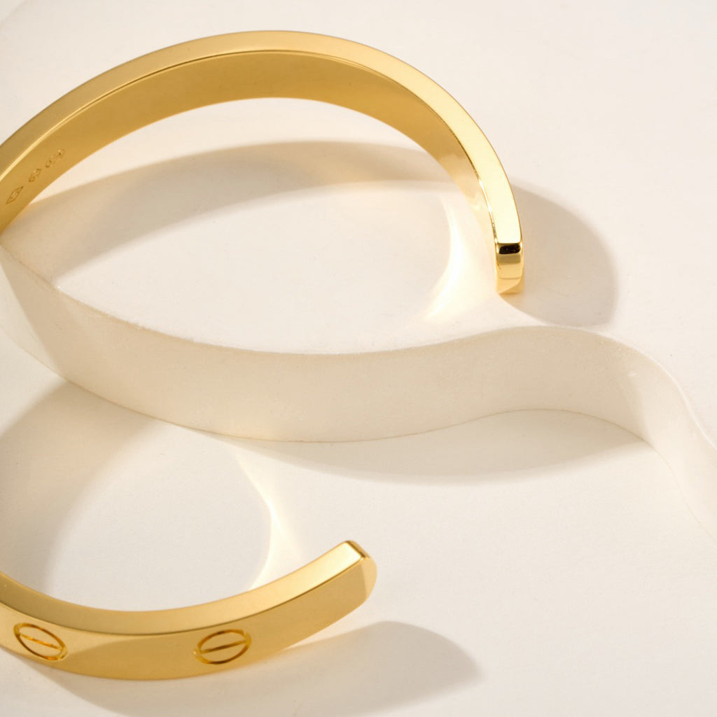[⭐Reverie Jewels]LOVE BRACELET 6.1MM OPEN CUFF