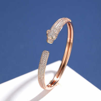 [⭐Reverie Jewels]PANTHERE FULL DIAMOND OPEN BRACELET