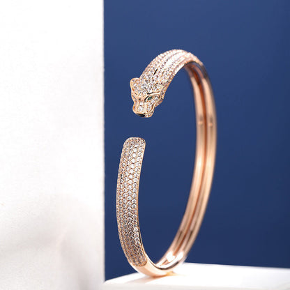 [⭐Reverie Jewels]PANTHERE FULL DIAMOND OPEN BRACELET