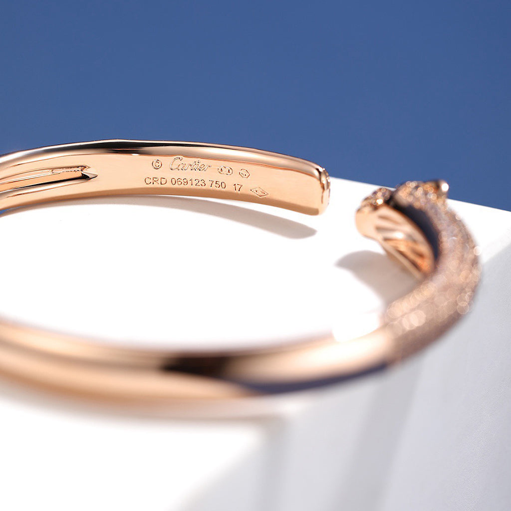[⭐Reverie Jewels]PANTHERE FULL DIAMOND OPEN BRACELET
