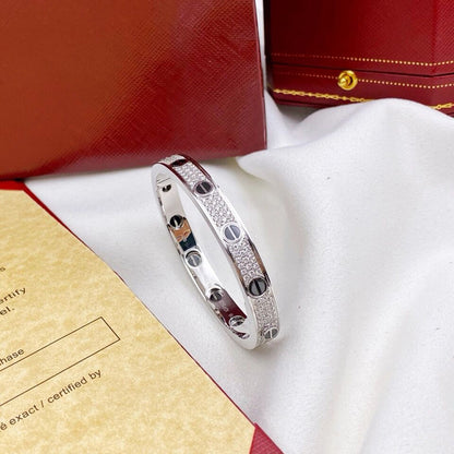 [⭐Reverie Jewels]LOVE BRACELET 6.1MM DIAMOND-PAVED CERAMIC
