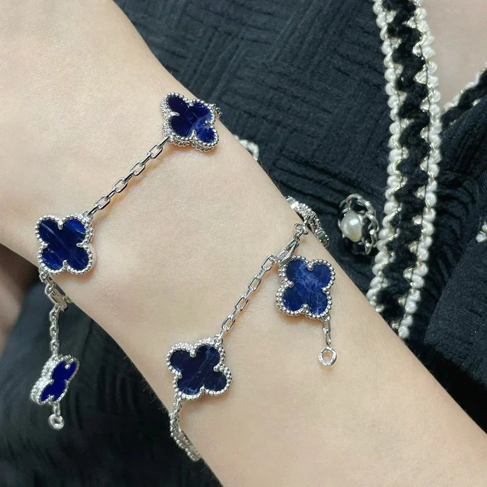 [⭐Reverie Jewels]CLOVER 5 MOTIF PIETERSITE BRACELET COLLECTION