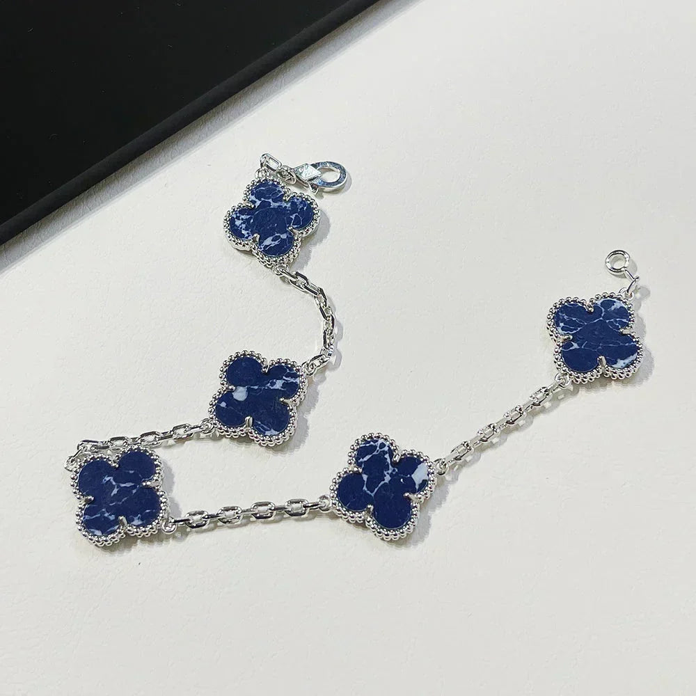 [⭐Reverie Jewels]CLOVER 5 MOTIF PIETERSITE BRACELET COLLECTION