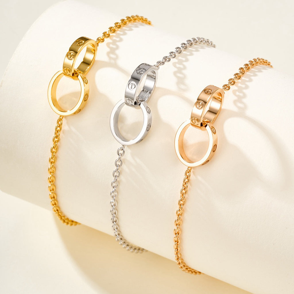 [⭐Reverie Jewels]LOVE BRACELET DOUBLE RING