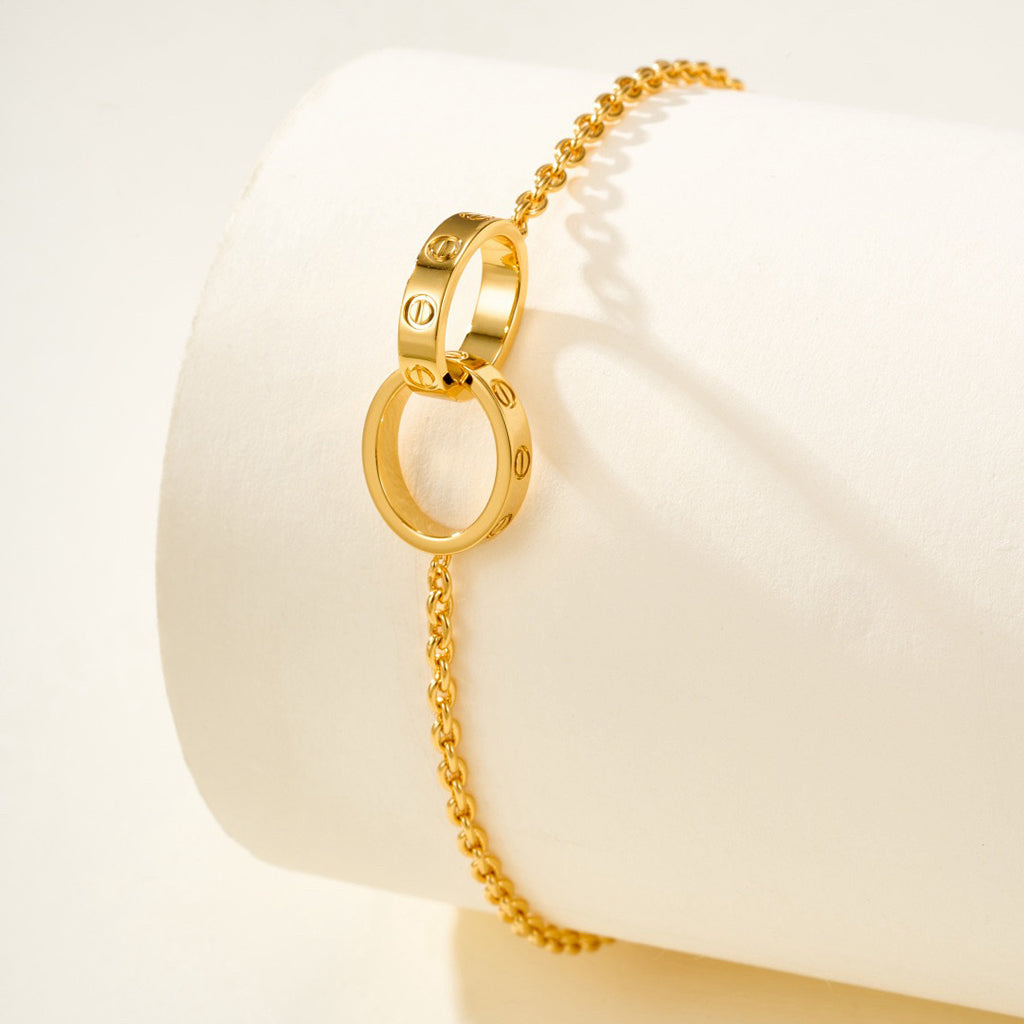 [⭐Reverie Jewels]LOVE BRACELET DOUBLE RING