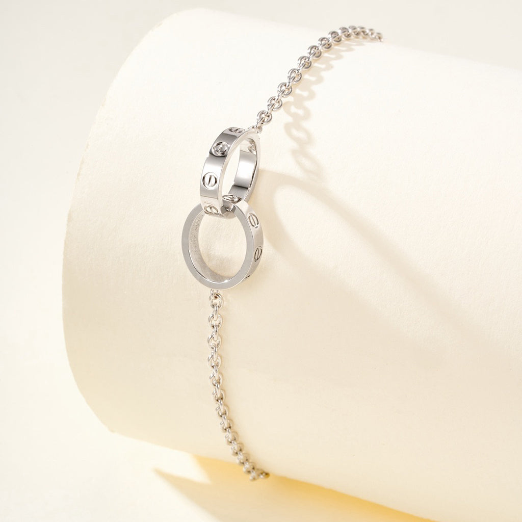 [⭐Reverie Jewels]LOVE BRACELET DOUBLE RING