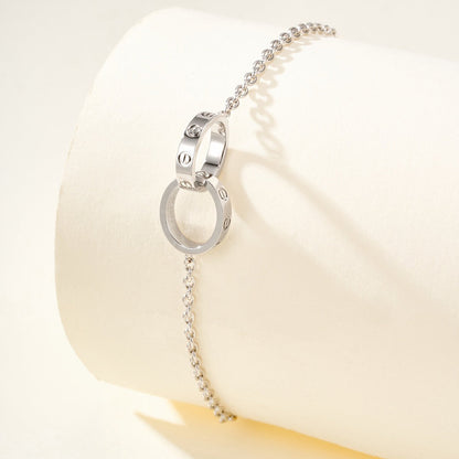 [⭐Reverie Jewels]LOVE BRACELET DOUBLE RING