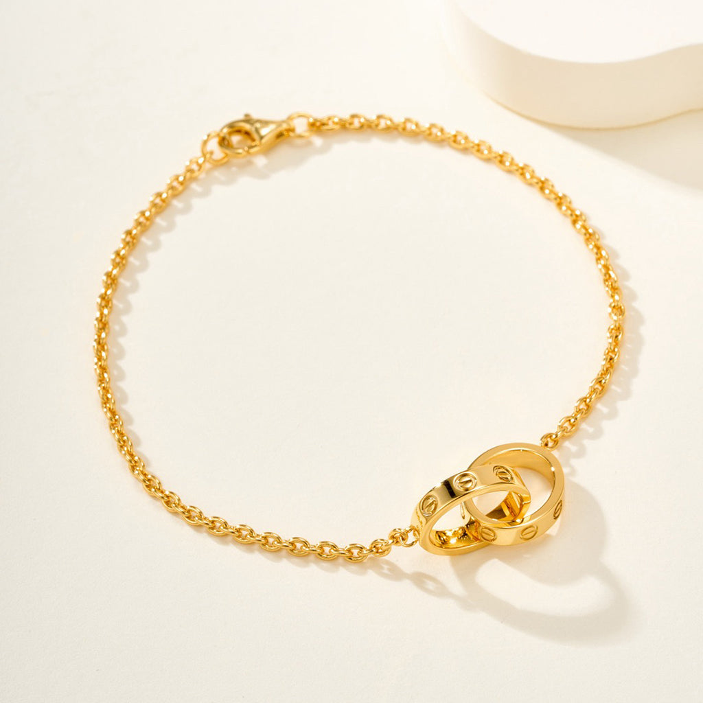 [⭐Reverie Jewels]LOVE BRACELET DOUBLE RING