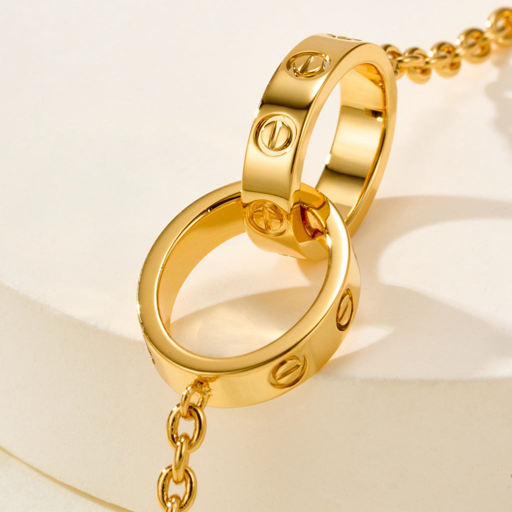 [⭐Reverie Jewels]LOVE BRACELET DOUBLE RING