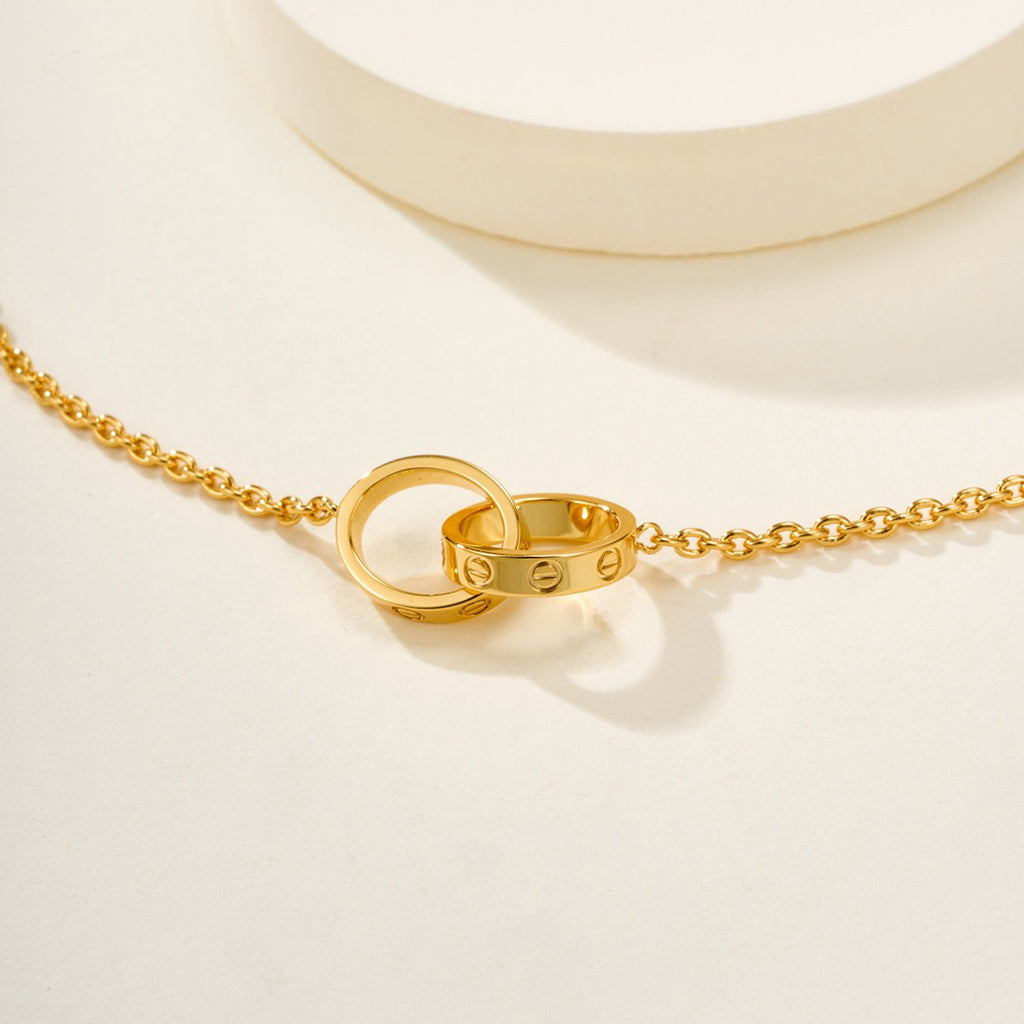 [⭐Reverie Jewels]LOVE BRACELET DOUBLE RING