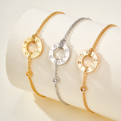 [⭐Reverie Jewels]LOVE BRACELET 2 DIAMOND